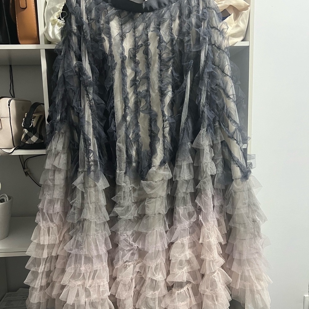 Elegant Ombre Ruffle Skirt